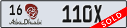abu dhabi - code - 16 - number -110X