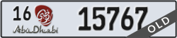 abu dhabi - code - 16 - number -15767