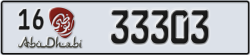 abu dhabi - code - 16 - number -33303