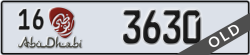abu dhabi - code - 16 - number -3630