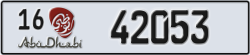 abu dhabi - code - 16 - number -42053