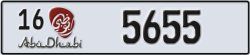 abu dhabi - code - 16 - number -5655