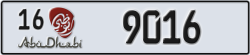 abu dhabi - code - 16 - number -9016