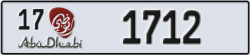abu dhabi - code - 17 - number -1712