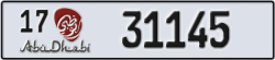 abu dhabi - code - 17 - number -31145