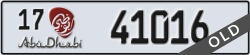 abu dhabi - code - 17 - number -41016