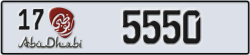 abu dhabi - code - 17 - number -5550