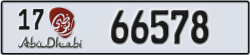 abu dhabi - code - 17 - number -66578