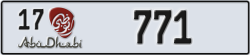 abu dhabi - code - 17 - number -771