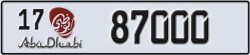 abu dhabi - code - 17 - number -87000