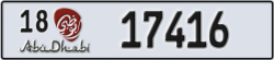 abu dhabi - code - 18 - number -17416