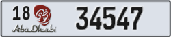 abu dhabi - code - 18 - number -34547