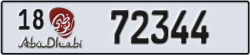 abu dhabi - code - 18 - number -72344