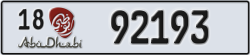 abu dhabi - code - 18 - number -92193