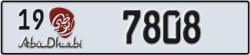 abu dhabi - code - 19 - number -7808
