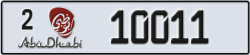 abu dhabi - code - 2 - number -10011