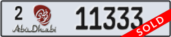 abu dhabi - code - 2 - number -11333