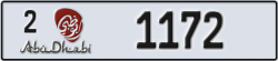 abu dhabi - code - 2 - number -1172