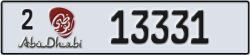 abu dhabi - code - 2 - number -13331