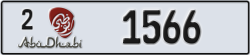 abu dhabi - code - 2 - number -1566