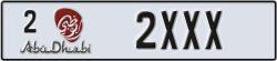 abu dhabi - code - 2 - number -2XXX