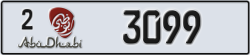 abu dhabi - code - 2 - number -3020