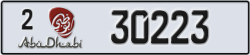 abu dhabi - code - 2 - number -30223