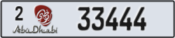 abu dhabi - code - 2 - number -33444