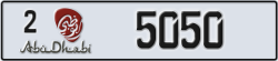 abu dhabi - code - 2 - number -5050