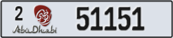 abu dhabi - code - 2 - number -51151