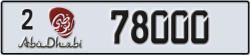 abu dhabi - code - 2 - number -78000