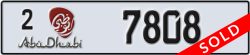 abu dhabi - code - 2 - number -7808