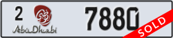 abu dhabi - code - 2 - number -7880