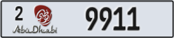 abu dhabi - code - 2 - number -9911