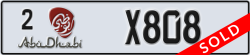 abu dhabi - code - 2 - number -X808