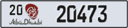 abu dhabi - code - 20 - number -20473