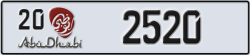 abu dhabi - code - 20 - number -2520