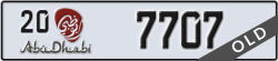 abu dhabi - code - 20 - number -7707