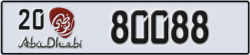 abu dhabi - code - 20 - number -80088