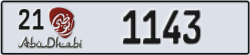 abu dhabi - code - 21 - number -1143