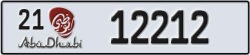 abu dhabi - code - 21 - number -12212