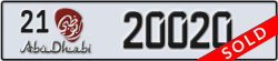 abu dhabi - code - 21 - number -20020