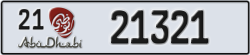abu dhabi - code - 21 - number -21321
