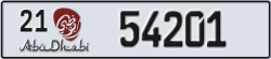 abu dhabi - code - 21 - number -54201