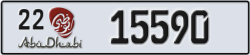 abu dhabi - code - 22 - number -15590