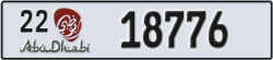 abu dhabi - code - 22 - number -18776