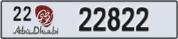 abu dhabi - code - 22 - number -22822