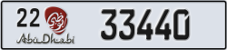 abu dhabi - code - 22 - number -33440
