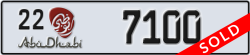 abu dhabi - code - 22 - number -7100