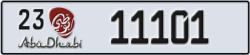 abu dhabi - code - 23 - number -11101